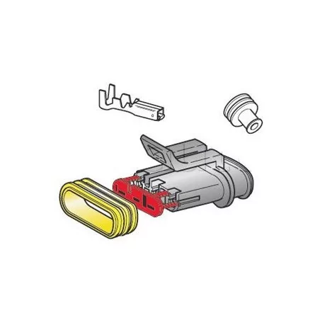 Kits 3 voies complets connecteurs étanches SUPERSEAL série 1.5 mm