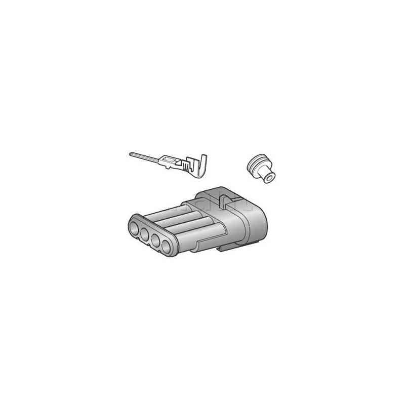 4 -lane 4 -way kits Waterproof connectors SUPERSAL 1.5 mm MALE Series 4 -lane 4 -way kits Waterproof connectors SUPERSAL 1.5 mm MALE Series