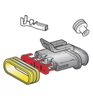 4 -Lane 4 -Way Kits Conectores impermeables Series Supersal 1.5 mm Hembra