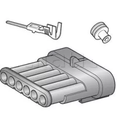 6 -lane kits complete tight connectors superseal series 1.5 mm male