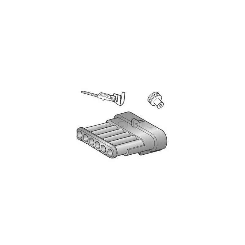 Kits 6 voies complets connecteurs étanches SUPERSEAL série 1.5 mm male