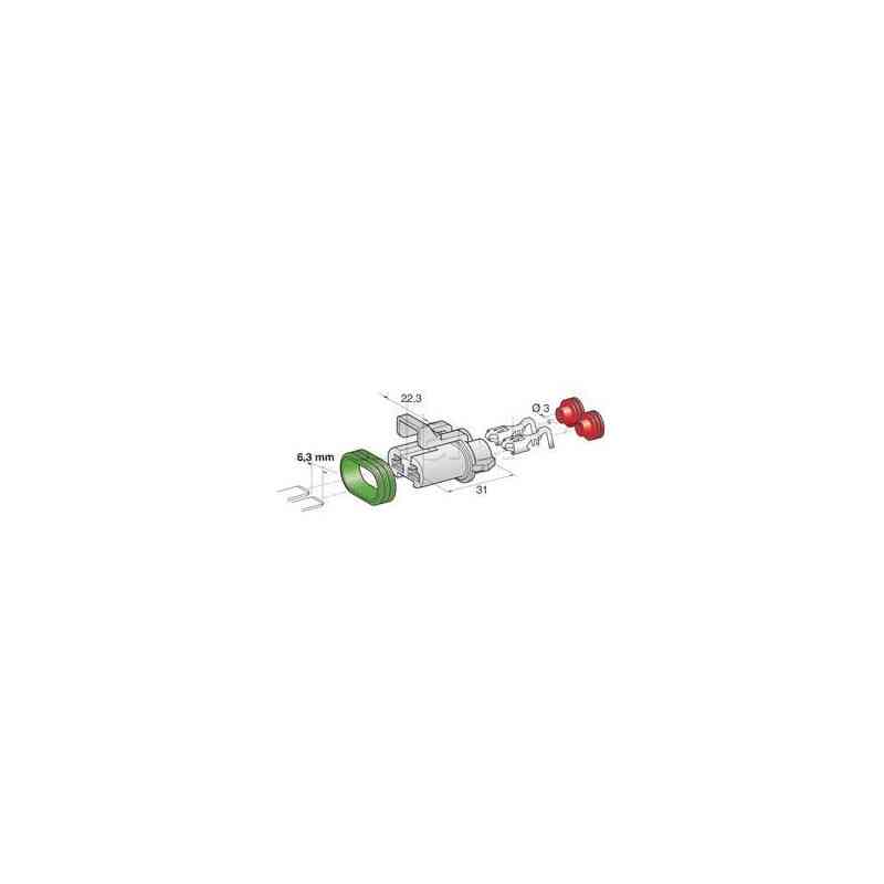 6,3 mm Serie Waterfames Stecker Kit 6,3 mm Serie Waterfames Stecker Kit