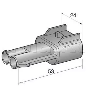 2 -way 2.8 mm standard waterproof connectors