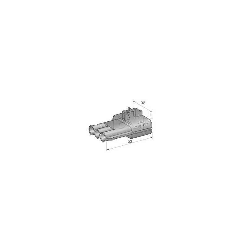 2,8 mm 3 -Padrão conectores à prova d'água 2,8 mm 3 -Padrão conectores à prova d'água
