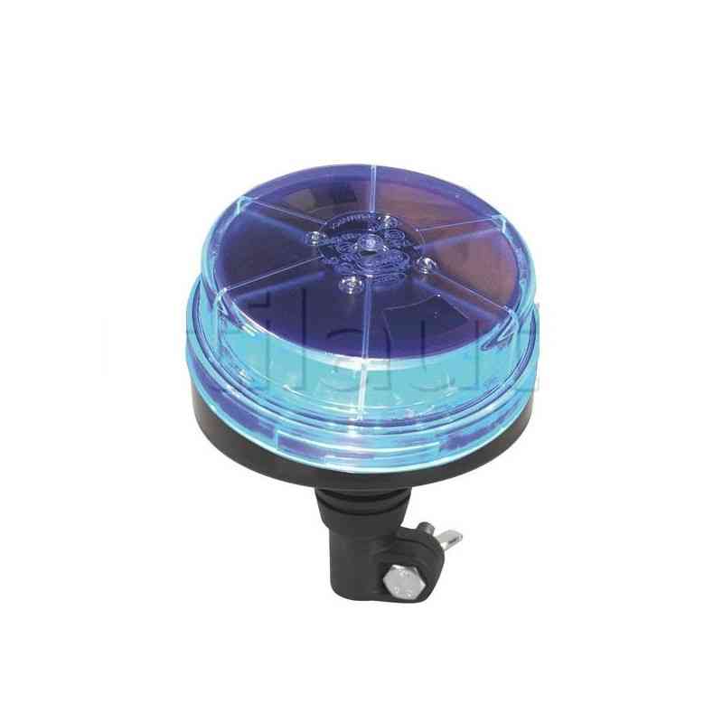 Girófaro de efecto múltiple naranja o azul 12 LED en la barra - 10/30 voltios Bleu
