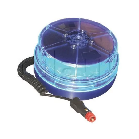 Gyrophare multi-effets orange ou bleu 12 Leds magnétique - 10/30 Volts BLU