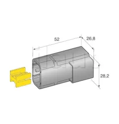 2 -way -Stromverbinder m