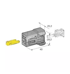 2 -way -Stromverbinder f