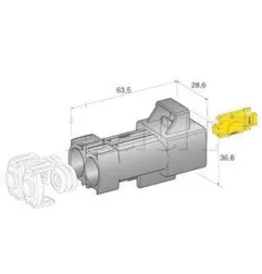 2 -Wege wasserdichte Stromverbinder mit Clipping