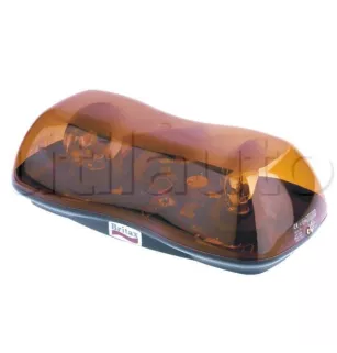 Rampa de luz a ser fixo compacto 2 luzes rotativas com lâmpadas laranja H1. 12V