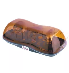 Light ramp to fix compact 2 rotary lights with bulbs H124V