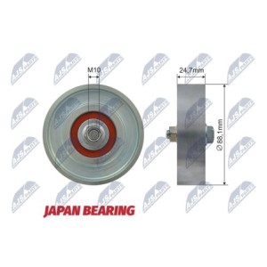 Galet Enrouleur Des Courroies Trapézoidales TOYOTA YARIS 1.0-1.3 04-99-11-10 - YM651036, 1570631, 129-02-217