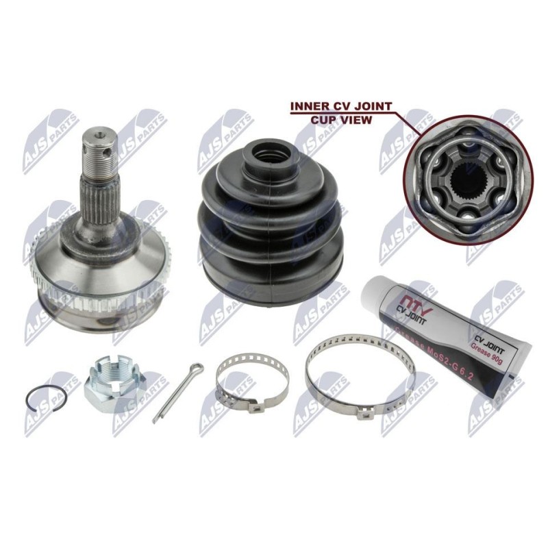 Joint Homocinétique Extérieur PEUGEOT 206 1.6HDI 04 - PE1070, PE1082, 3734K