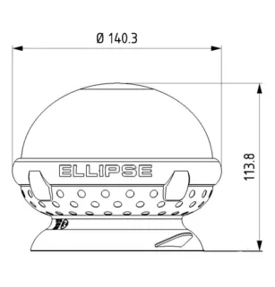 Gyrophare rotatif ELLIPSE magnétique - IP65