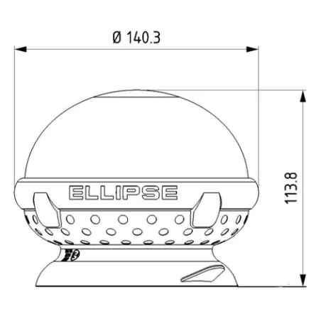 Gyrophare rotatif ELLIPSE magnétique - IP65
