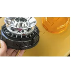 Gyrophare multi-effets 8 Leds sur tige flexible - 10/30 Volts - IP56