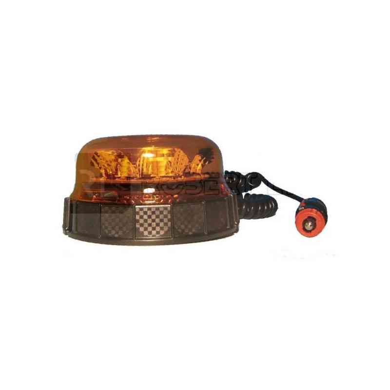 Efecto rotativo de Gyrophare 8 LED magnético - 10/30 voltios - IP56 Efecto rotativo de Gyrophare 8 LED magnético - 10/30 voltios - IP56