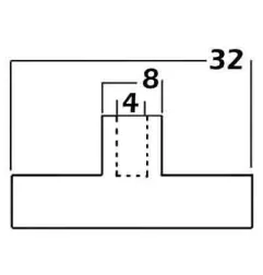 Magnet with fixing screws