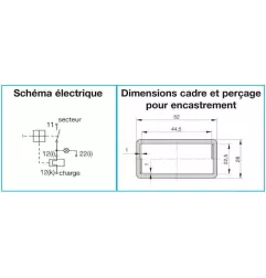 Interrupteur-disjoncteur thermique 24 Volts 24V. 5A.