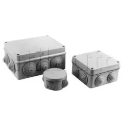 Caja de derivación impermeable (IP55) con entradas de cable 112x112x67 mm