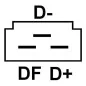 Régulateur 14 Volts, Mercedes benz 000-154-85-06, Deutz 01160363