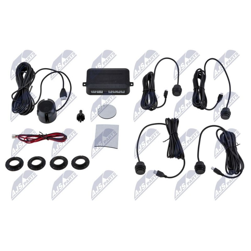 Kit De Capteur De Stationnement UNIVERSEL 4 CAPTEURS NOIRS AVEC COLLIER
