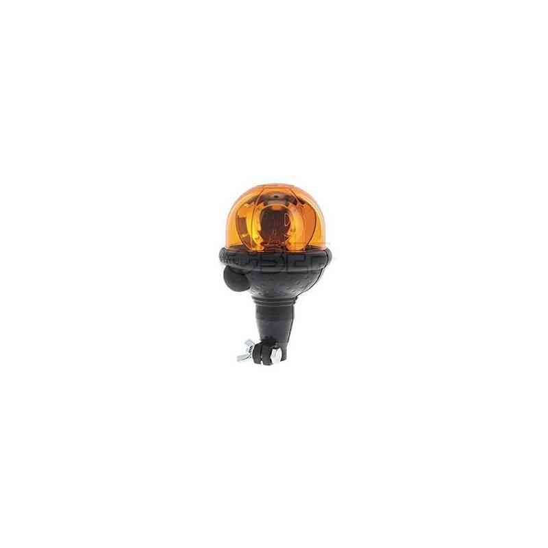 Gyrophare rotatif SATURNELLO sur tige flexible - 12/24 Volts ORANGE