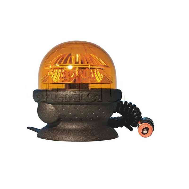 Gyrophare rotatif SATURNELLO à Leds magnétique ORANGE
