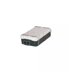 Caja de conexión de material de plástico con cierre de calibre de cubierta impermeable: postes IP548