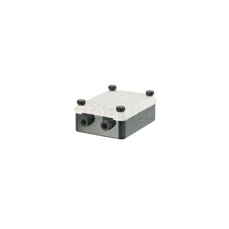 Caja de conexión de materia de plástico con tapa impermeable 4 cierre de tornillo. 12 postes Caja de conexión de materia de plástico con tapa impermeable 4 cierre de tornillo. 12 postes