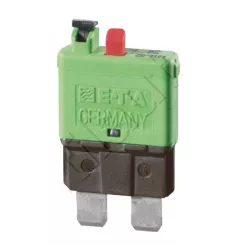 Fuses Timed and rearmable circuit breakers manually 30A