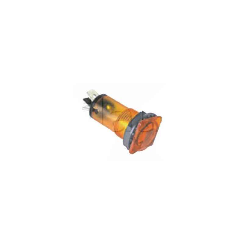 Luci a LED 12 e 24 volt corpi in nylon arancione 12v Luci a LED 12 e 24 volt corpi in nylon arancione 12v
