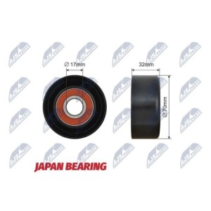 Galet Enrouleur Des Courroies De Distribution TOYOTA AVENSIS - YM656931, 1570254, 128-02-204