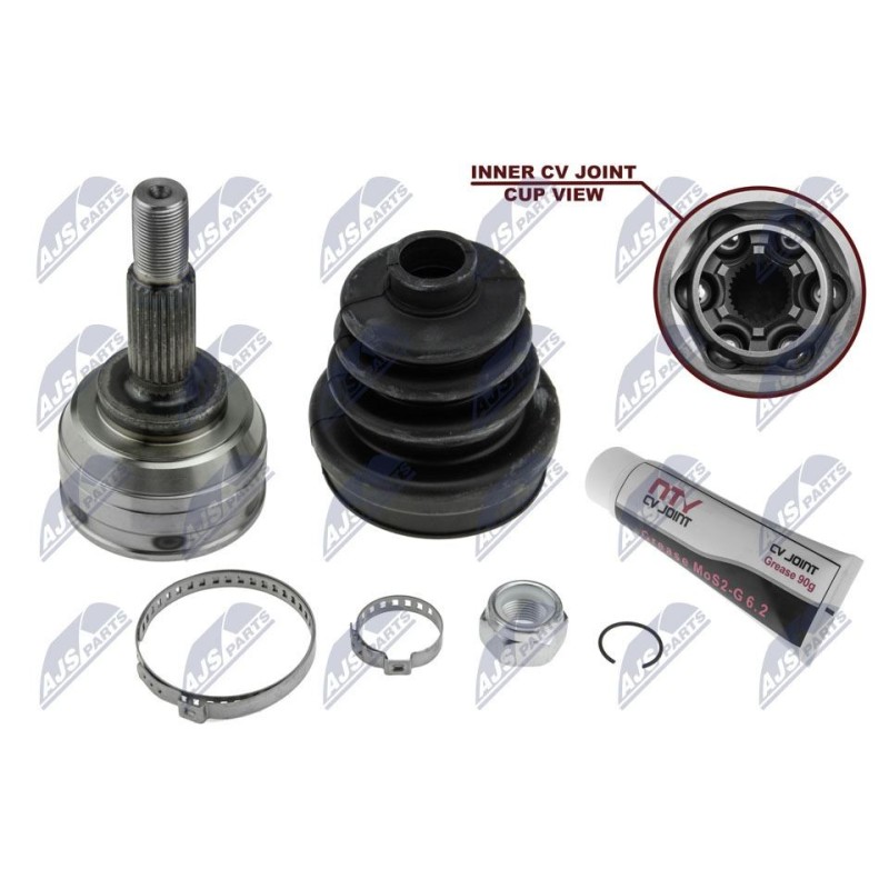 Joint Homocinétique Extérieur RENAULT CLIO III 1.4 - 607-502, ECV222, 3718K