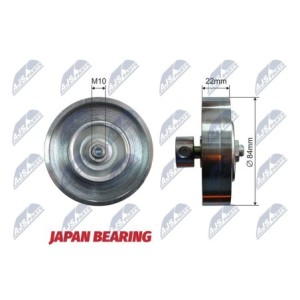 Galet Enrouleur Des Courroies De Distribution NISSAN MICRA 1.0-1.4 16V 03-10 - 129-01-104, ADN196501, E21011BTA