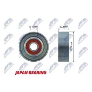Galet Enrouleur Des Courroies De Distribution HONDA ACCORD - 31190-RCA-A02, HNBP-009, E24014BTA