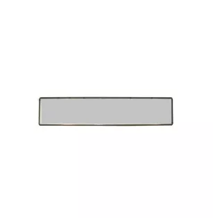 Plate di licenza standard in alluminio riflesso bianco 520x110 prima