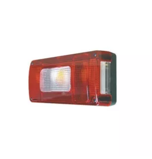 Feu arrière compact à ampoules - 12 Volts - 218 x 100 x 55 mm GAUCHE RECTANGLE