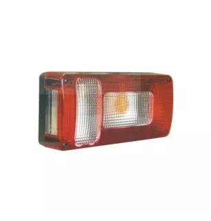 Feu arrière compact à ampoules - 12 Volts - 218 x 100 x 55 mm DROIT RECTANGLE