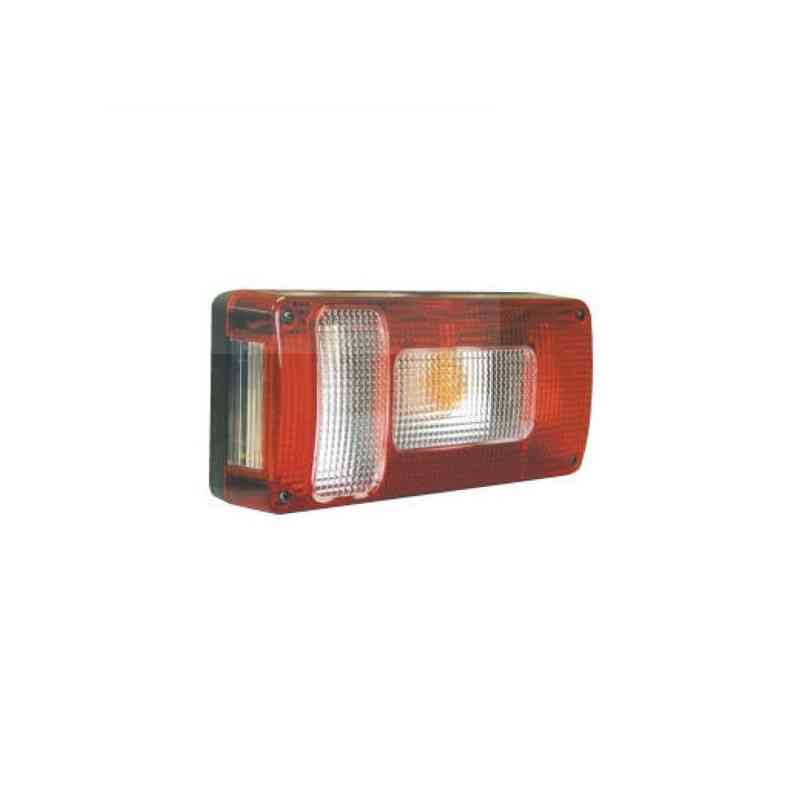 Feu arrière compact à ampoules - 12 Volts - 218 x 100 x 55 mm DROIT RECTANGLE