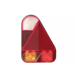 Feu arrière compact à ampoules - 12 Volts - 220 x 160 x 55 mm DROIT TRIANGLE