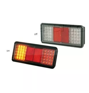 Feu arrière compact à Leds - 12/24 volts - 180 x 80 x 40 mm - IP68 24V