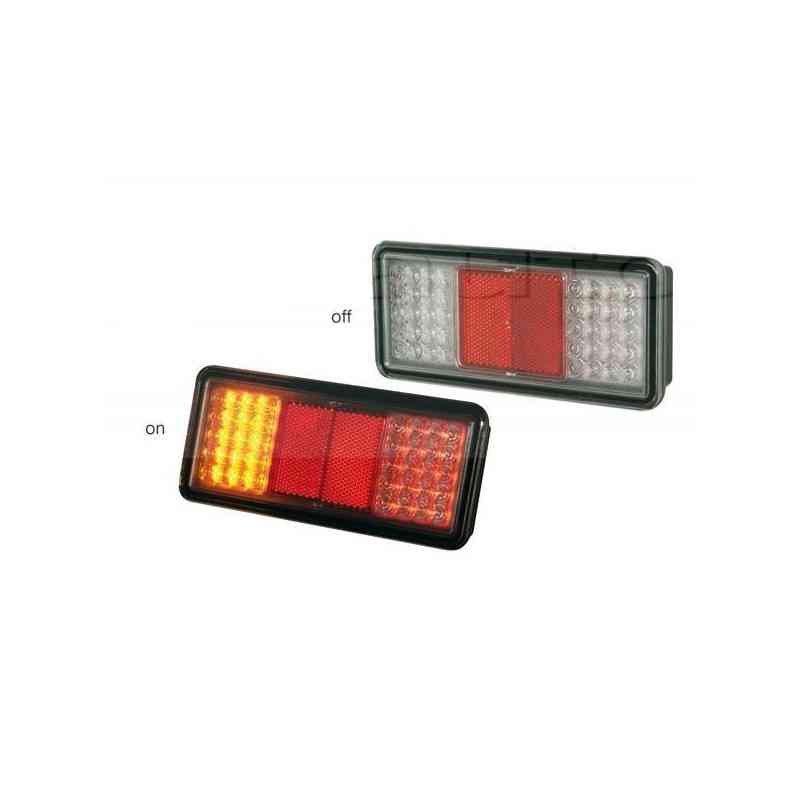 Feu arrière compact à Leds - 12/24 volts - 180 x 80 x 40 mm - IP68 24V Feu arrière compact à Leds - 12/24 volts - 180 x 80 x 40 mm - IP68 24V
