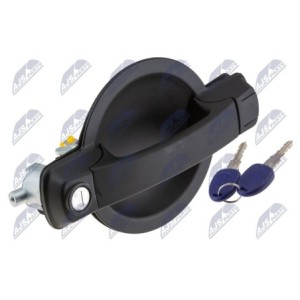 Poignée De Porte Coulissante Extérieure FIAT DOBLO 2000-2010-GAUCHE 2 CLÉS - 132-016-047, 132-016-051, 41.1359