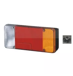 Feu compact à ampoules IVECO - 12/24 Volts - 304 x 130 x 80 mm DROIT