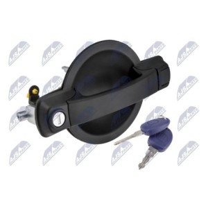 Poignée De Porte Coulissante Extérieure FIAT DOBLO 2000-2010-DROITE 2 CLÉS - 411353, 1209M05N, 735296050
