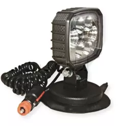 Retangular Trabalho Farol 6 LEDs magnéticos - 10/30 volts - L 120 x H 164 x EP 53 mm - IP69K