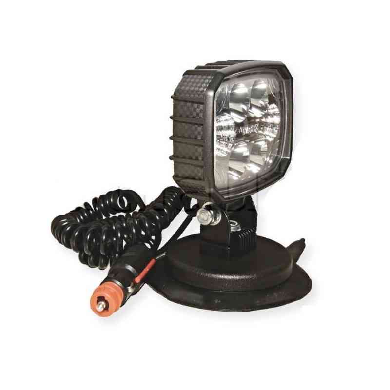 Retangular Trabalho Farol 6 LEDs magnéticos - 10/30 volts - L 120 x H 164 x EP 53 mm - IP69K Retangular Trabalho Farol 6 LEDs magnéticos - 10/30 volts - L 120 x H 164 x EP 53 mm - IP69K
