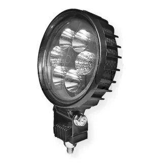 Luz redonda de trabalho 6 LEDs - 10/30 volts - Ø 120 x H 158 x EP 59 mm - IP69K