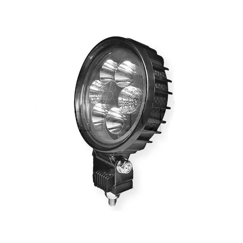 Phare de travail rond 6 Leds - 10/30 volts - ø 120 x H 158 x Ep 59 mm - IP69K